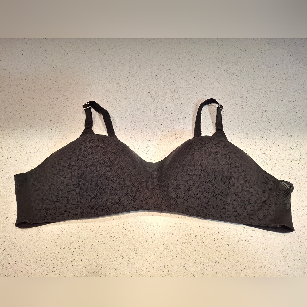 Torrid Charcoal Leopard Pattern Bra